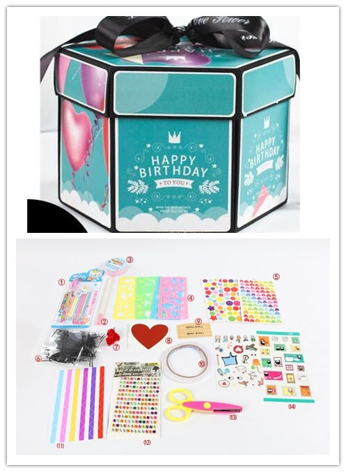 Surprise Explosion Box DIY Handmade Scrapbook Photo Album Gift Box