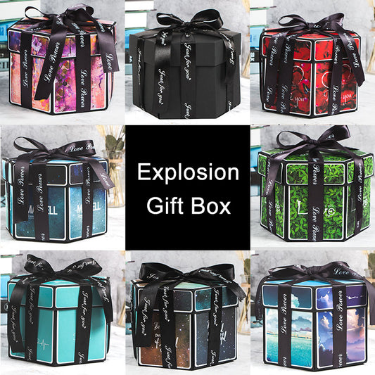 Surprise Explosion Box DIY Handmade Scrapbook Photo Album Gift Box